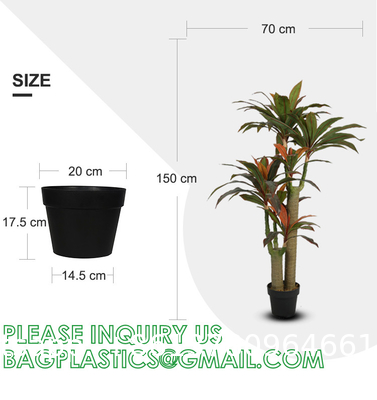 Dracaena Silk Plant Artificial 5ft Faux House Plants Evergreen Dracaena Marginata Fake Yucca Palm Trees in Pot