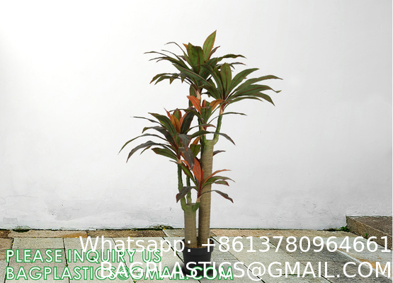 Dracaena Silk Plant Artificial 5ft Faux House Plants Evergreen Dracaena Marginata Fake Yucca Palm Trees in Pot