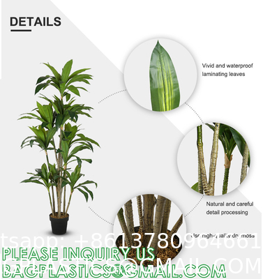 Dracaena Silk Plant Artificial 5ft Faux House Plants Evergreen Dracaena Marginata Fake Yucca Palm Trees in Pot