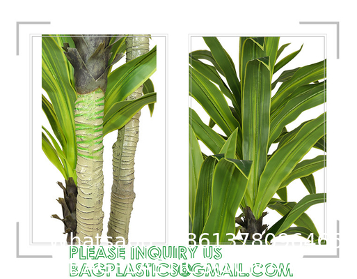 Dracaena Silk Plant Artificial 5ft Faux House Plants Evergreen Dracaena Marginata Fake Yucca Palm Trees in Pot