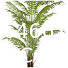 Spinulosa Fern Plants Bushes Fake Shrubs Greenery Plants Faux Fern Snakewood Outdoors UV Resistant Garden Plants