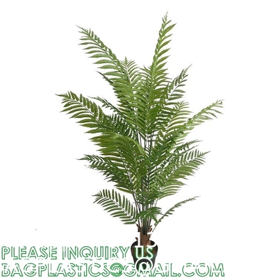 Spinulosa Fern Plants Bushes Fake Shrubs Greenery Plants Faux Fern Snakewood Outdoors UV Resistant Garden Plants