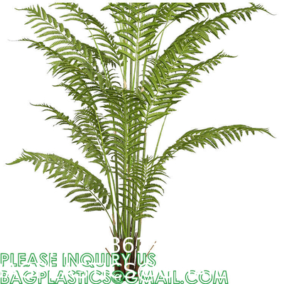 Spinulosa Fern Plants Bushes Fake Shrubs Greenery Plants Faux Fern Snakewood Outdoors UV Resistant Garden Plants
