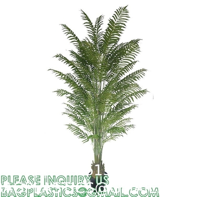 Spinulosa Fern Plants Bushes Fake Shrubs Greenery Plants Faux Fern Snakewood Outdoors UV Resistant Garden Plants