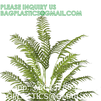 Spinulosa Fern Plants Bushes Fake Shrubs Greenery Plants Faux Fern Snakewood Outdoors UV Resistant Garden Plants