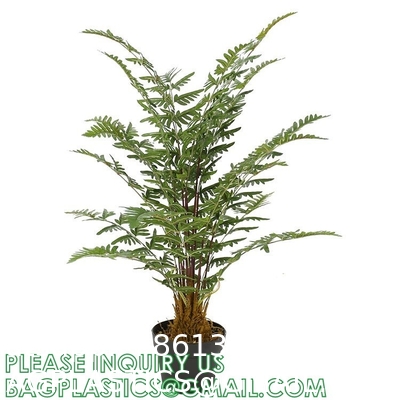 Spinulosa Fern Plants Bushes Fake Shrubs Greenery Plants Faux Fern Snakewood Outdoors UV Resistant Garden Plants