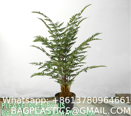 Spinulosa Fern Plants Bushes Fake Shrubs Greenery Plants Faux Fern Snakewood Outdoors UV Resistant Garden Plants