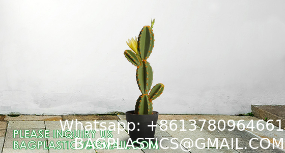 Pear Cactus Artificial Cactus Fake Big Cacti Pick Tall Faux Bunny Ear Plants for Home Garden Office Store Decor