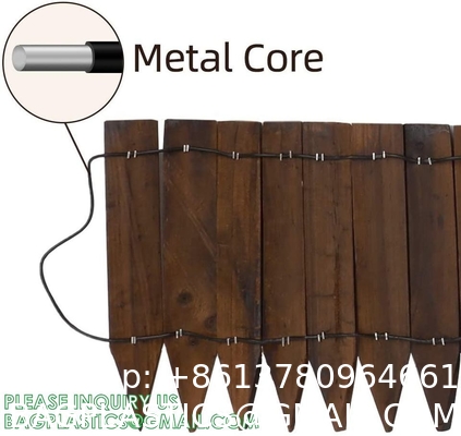 Landscaping Outdoor Plastic Mock Wooden Fence Garden Backyard Border Edging Decorative Garden Fences Fencing