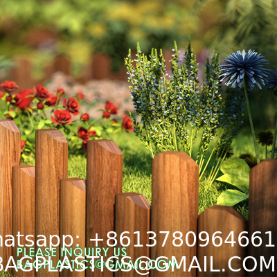 Landscaping Outdoor Plastic Mock Wooden Fence Garden Backyard Border Edging Decorative Garden Fences Fencing