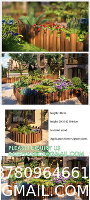 Landscaping Outdoor Plastic Mock Wooden Fence Garden Backyard Border Edging Decorative Garden Fences Fencing