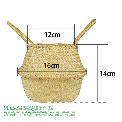 Home Decoration Basket For Plants Cotton Rope Woven Rattan Flower Pots Planter Cotton Rope Woven Rattan Flower Pots