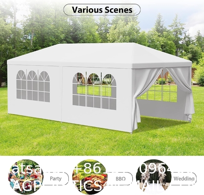 Outdoor Wedding Party Tent Camping Shelter Gazebo Canopy Removable Sidewalls Easy Set Gazebo BBQ Pavilion Canopy