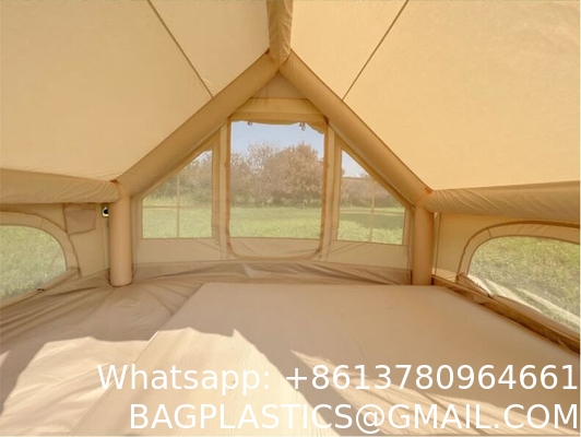 Air Tent, Inflatable Glamping Tent with Pump, Inflatable House Tent, Easy Setup Waterproof Outdoor Oxford Tents