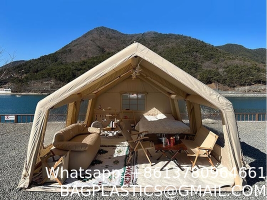 Air Tent, Inflatable Glamping Tent with Pump, Inflatable House Tent, Easy Setup Waterproof Outdoor Oxford Tents