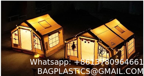 Air Tent, Inflatable Glamping Tent with Pump, Inflatable House Tent, Easy Setup Waterproof Outdoor Oxford Tents