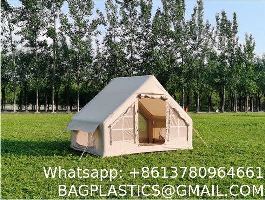 Air Tent, Inflatable Glamping Tent with Pump, Inflatable House Tent, Easy Setup Waterproof Outdoor Oxford Tents