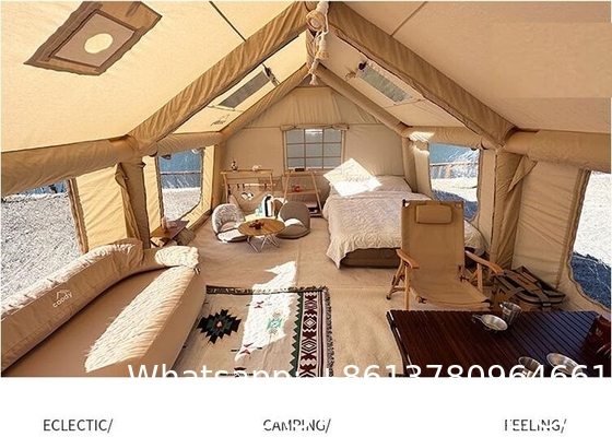 Air Tent, Inflatable Glamping Tent with Pump, Inflatable House Tent, Easy Setup Waterproof Outdoor Oxford Tents