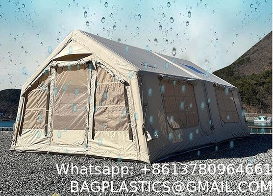 Air Tent, Inflatable Glamping Tent with Pump, Inflatable House Tent, Easy Setup Waterproof Outdoor Oxford Tents