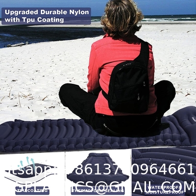 Inflatable Sleeping Pad for Camping, Extra Thickness 3.9 Inch Camping Pad with Pillow, Quick Inflation by Stamping