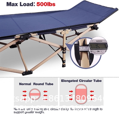 Lightweight Portable Outdoor Products Camping Foldable Comfortable Single Bed Portable Sleeping Cot Camp Office