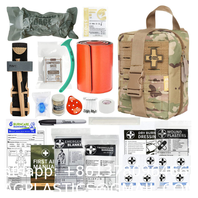 Tactical Individual First Aid Kit, Survival Trauma Kit For Outdoor Tactical Bag Outdoor Camping First Aid