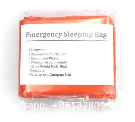 Emergency Sleeping Bag 2 Pack Lightweight Survival Sleeping Bags Thermal Sack Portable Emergency Blanket Campin