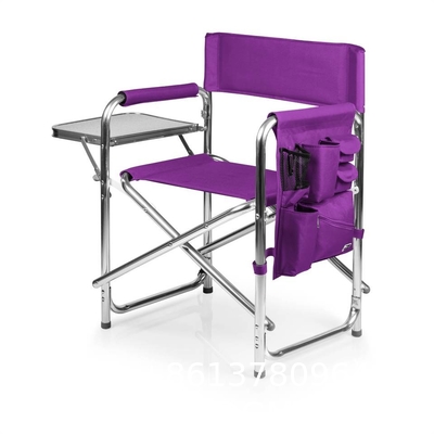 Promotional Folding Lightweight Aluminum Dining Director Chair Adjustable Outdoor Foldable Metal Director Chairs