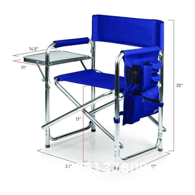 Promotional Folding Lightweight Aluminum Dining Director Chair Adjustable Outdoor Foldable Metal Director Chairs