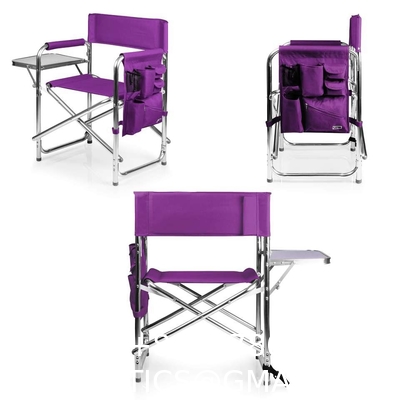 Promotional Folding Lightweight Aluminum Dining Director Chair Adjustable Outdoor Foldable Metal Director Chairs