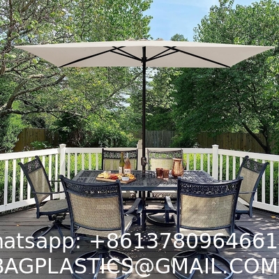 Outdoor Market Umbrella with Sand Anchor and Carrying Bag, Portable Patio and Beach Umbrella with Anchor