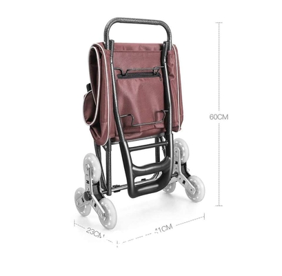 High Quality Wholesale 6 Wheel Foldable Aluminium Alloy Collapsible Carts Shopping Trolley With Seat