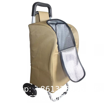 High Quality Wholesale 6 Wheel Foldable Aluminium Alloy Collapsible Carts Shopping Trolley With Seat