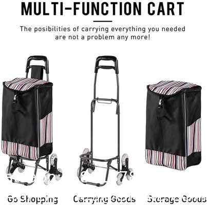 High Quality Wholesale 6 Wheel Foldable Aluminium Alloy Collapsible Carts Shopping Trolley With Seat