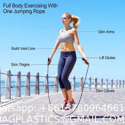 Skipping Rope with Ball Bearings Rapid Speed Jump Rope Cable and 6”Memory Foam Handles Ideal for Aerobic Exercise