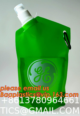 Collapsible Sports Water Bottle 3 Pack, Foldable Leak Proof Travel Bottles for Camping and Hiking, 480 mL Capacity