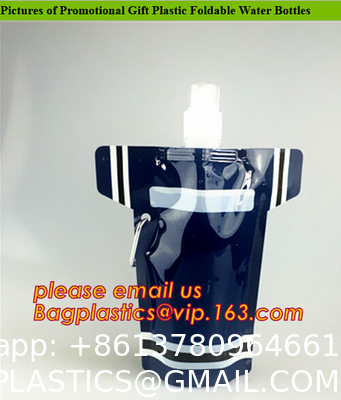 Collapsible Sports Water Bottle 3 Pack, Foldable Leak Proof Travel Bottles for Camping and Hiking, 480 mL Capacity