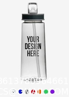 Water Bottle with Times to Drink and Straw, Motivational Drinking Water Bottles with Carrying Strap, Leakproof