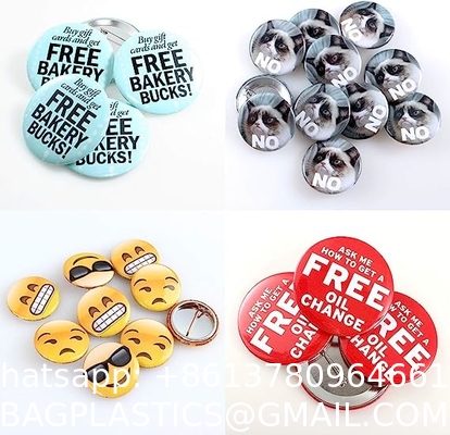 Custom Button Pins Personalize Your Own Name Logo Photo Pins Round Badges Design Your Own Personalized Pinback Buttons