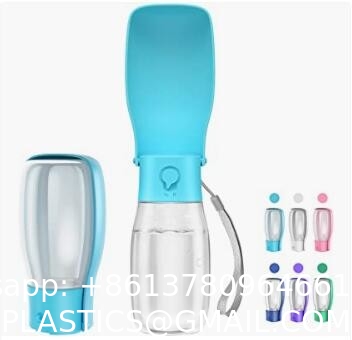 Dog Water Bottle for Walking, Pet Water Dispenser Feeder Container Portable with Drinking Cup Bowl Outdoor Hikin