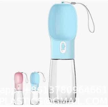 Dog Water Bottle for Walking, Pet Water Dispenser Feeder Container Portable with Drinking Cup Bowl Outdoor Hikin