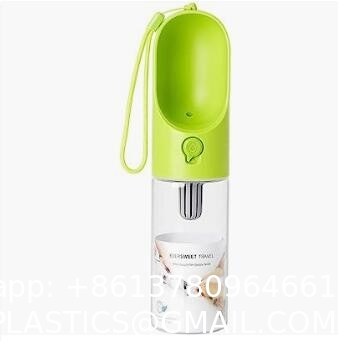 Dog Water Bottle for Walking, Pet Water Dispenser Feeder Container Portable with Drinking Cup Bowl Outdoor Hikin