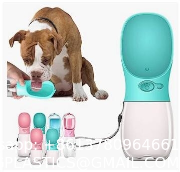 Dog Water Bottle for Walking, Pet Water Dispenser Feeder Container Portable with Drinking Cup Bowl Outdoor Hikin
