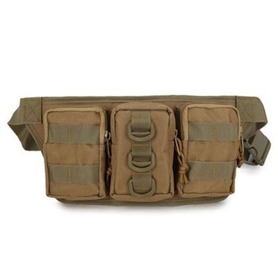 ornaments Camouflage Waist Bag Utility Belt with Water Bottle Holder Hiking Mountaineering Camping Riding Fish