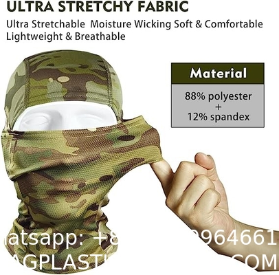 Outdoor Camouflage Tactical Mask Scarf Military Camo Face Mask Bandana Balaclava Hood Headwear Men Women Tactical
