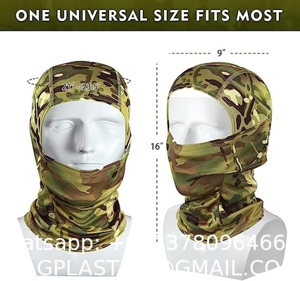 Outdoor Camouflage Tactical Mask Scarf Military Camo Face Mask Bandana Balaclava Hood Headwear Men Women Tactical