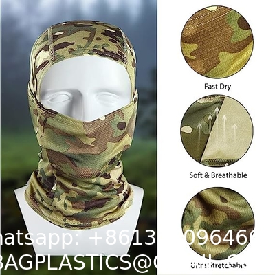 Outdoor Camouflage Tactical Mask Scarf Military Camo Face Mask Bandana Balaclava Hood Headwear Men Women Tactical