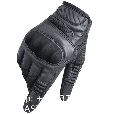 Protective Gear Full Finger Gloves, Motorcycle Tactical Gloves Upgraded Touch Screen Damping Palm Pads Rubber Guard