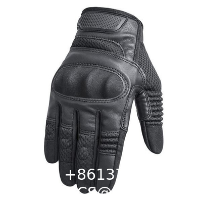 Protective Gear Full Finger Gloves, Motorcycle Tactical Gloves Upgraded Touch Screen Damping Palm Pads Rubber Guard