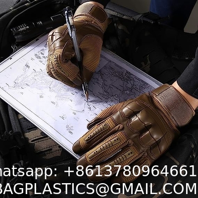 Protective Gear Full Finger Gloves, Motorcycle Tactical Gloves Upgraded Touch Screen Damping Palm Pads Rubber Guard